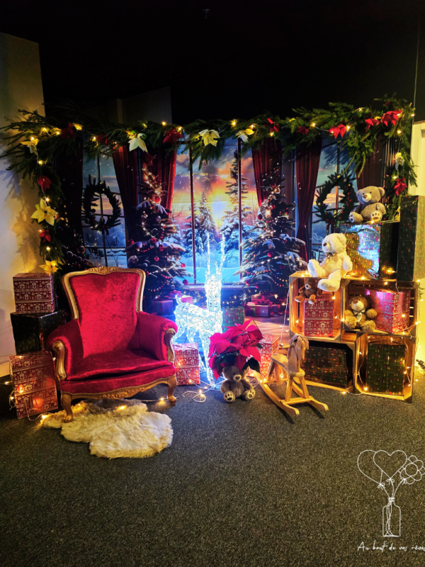 Décoration de Noël au Vélodrome réalisé par Jennifer, l'atelier du père noel